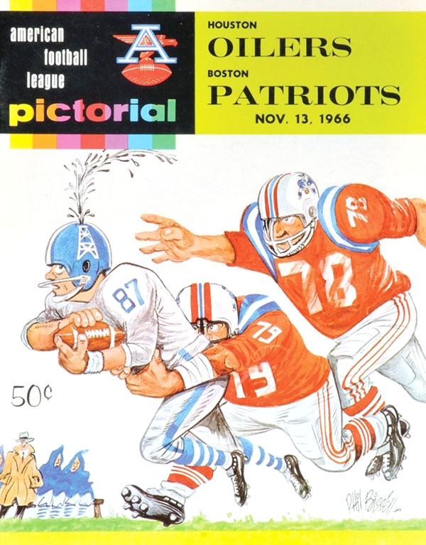 AFL Program: Boston Patriots vs. Houston Oilers (November 13, 1966)