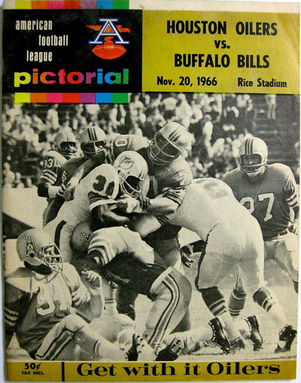 1964 AFL Championship Game Program 12/26/64 Bills (20) Chargers (7