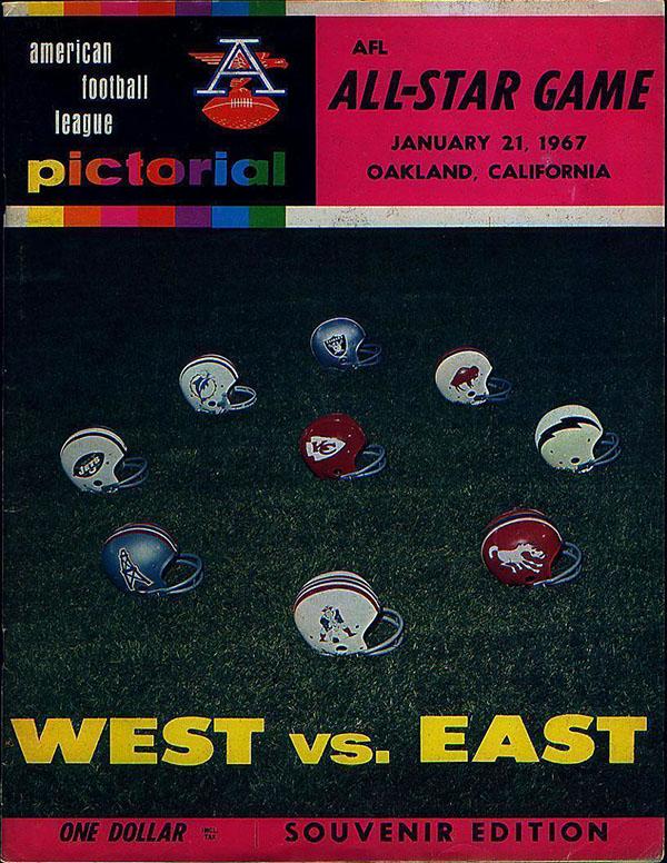 AFL Program: 1967 AFL All-Star Game