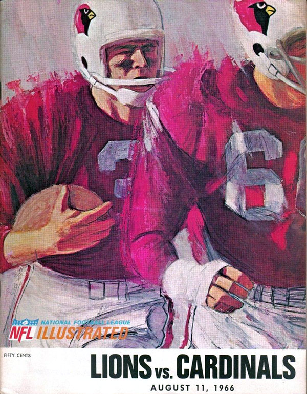 NFL Program: Detroit Lions vs. St. Louis Cardinals (August 11, 1966)