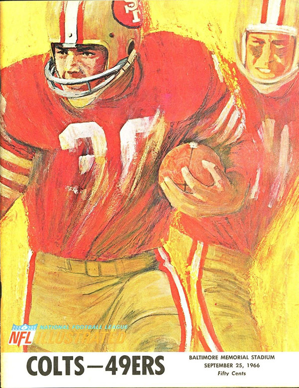 NFL Program: Baltimore Colts vs. San Francisco 49ers (September 25, 1966)