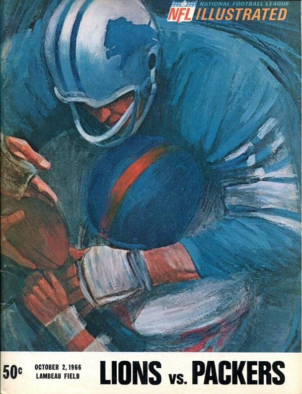 NFL Program: Green Bay Packers vs. Detroit Lions (October 2, 1966)