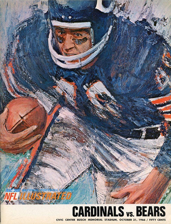 NFL Program: St. Louis Cardinals vs. Chicago Bears (October 31, 1966)