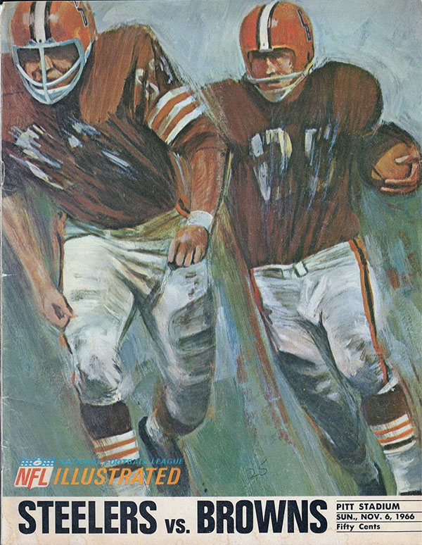 NFL Program: Pittsburgh Steelers vs. Cleveland Browns (November 6, 1966 ...