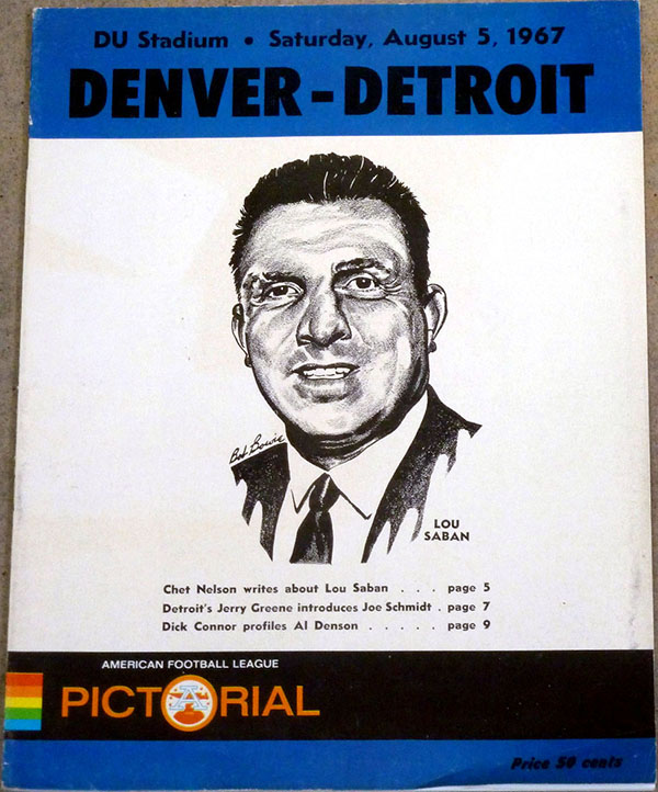 AFL Anthology - August 5, 1967 Broncos 13, Lions 7 – In first AFL-NFL  Exhibition, Broncos First AFL Team to Beat NFL. For the first time ever,  the AFL and the NFL