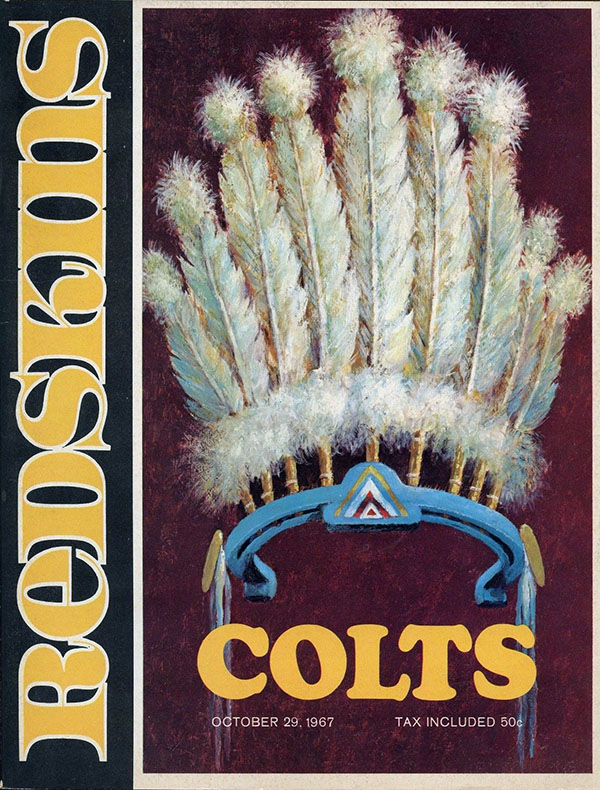 NFL Program: Washington Redskins vs. Baltimore Colts (October 29, 1967)