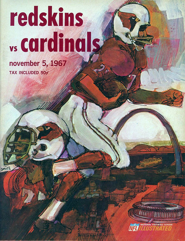 NFL Program: Washington Redskins vs. St. Louis Cardinals (November 5, 1967)
