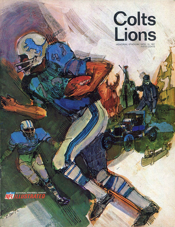 NFL Program: Baltimore Colts vs. Detroit Lions (November 19, 1967)