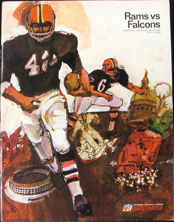 NFL Program: Los Angeles Rams vs. Atlanta Falcons (December 3, 1967)