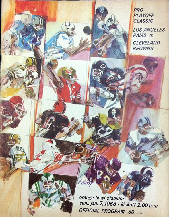 NFL Program: Los Angeles Rams vs. Cleveland Browns (January 7, 1968)