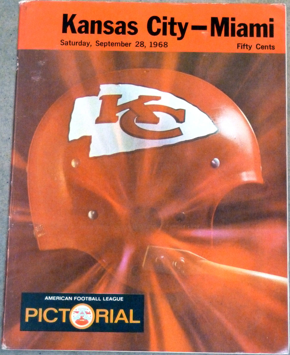 AFL Program: Miami Dolphins vs. Kansas City Chiefs (September 28, 1968)