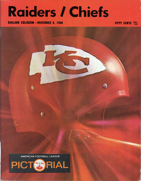 AFL Program: Oakland Raiders vs. Kansas City Chiefs (November 3, 1968)