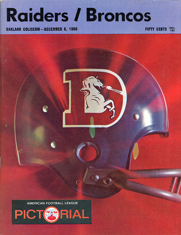 AFL Program: Oakland Raiders vs. Denver Broncos (December 8, 1968)