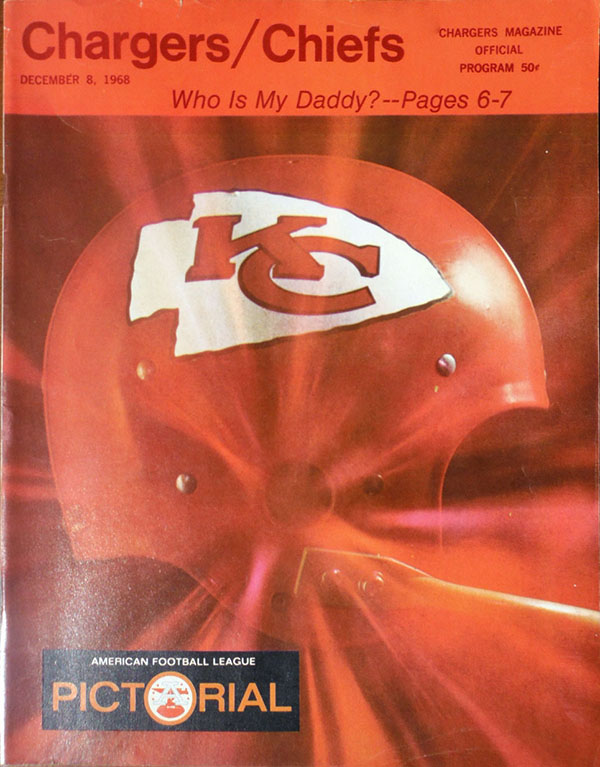 AFL Program: San Diego Chargers vs. Kansas City Chiefs (December 8, 1968)