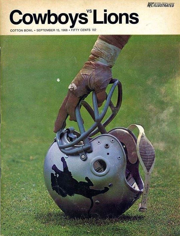 NFL Program: Dallas Cowboys vs. Detroit Lions (September 15, 1968)