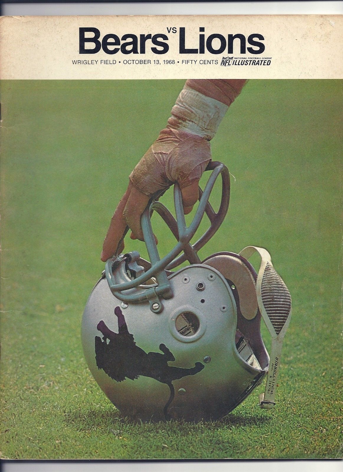 NFL Program: Chicago Bears vs. Detroit Lions (October 13, 1968)