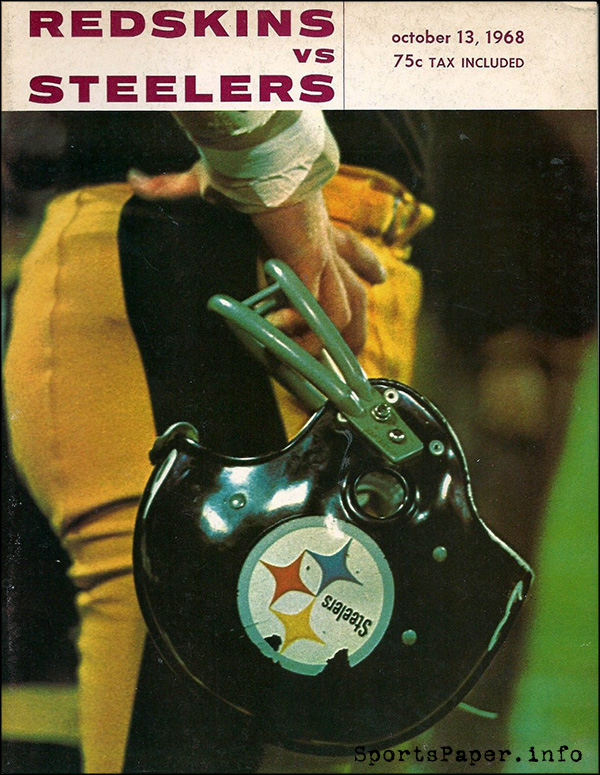 NFL Program: Washington Redskins vs. Pittsburgh Steelers (October 13, 1968)