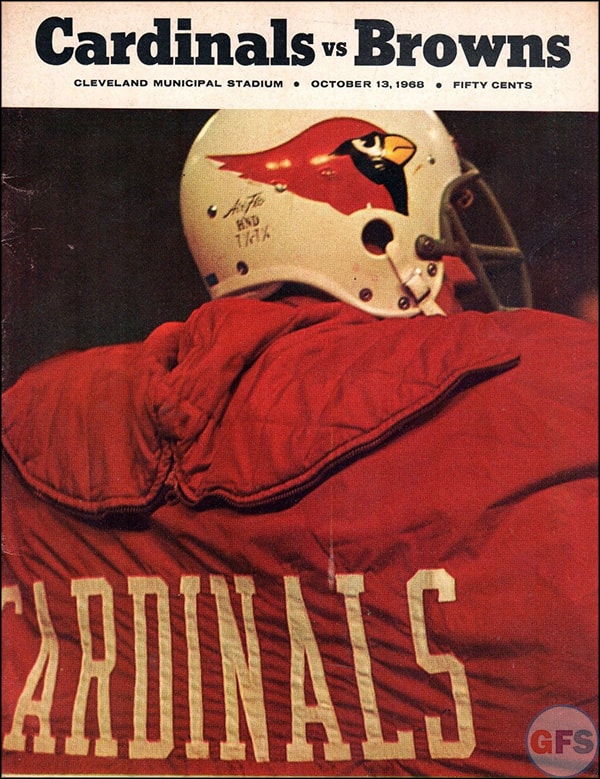 NFL Program: Cleveland Browns vs. St. Louis Cardinals (October 13, 1968)