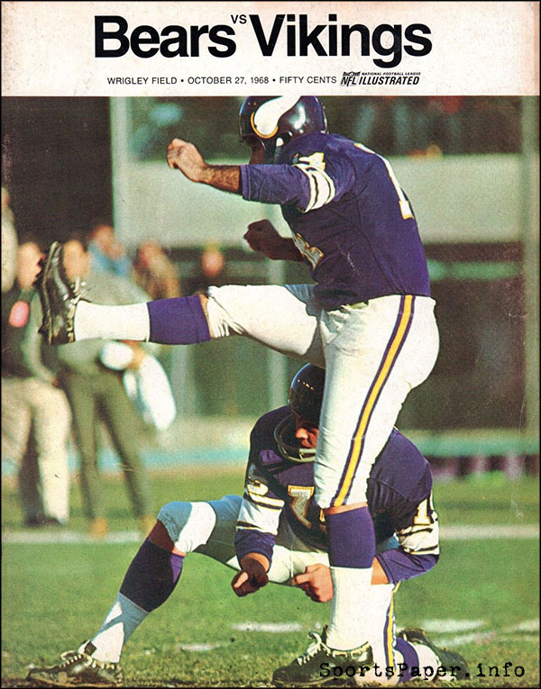 NFL Program: Chicago Bears vs. Minnesota Vikings (October 27, 1968)