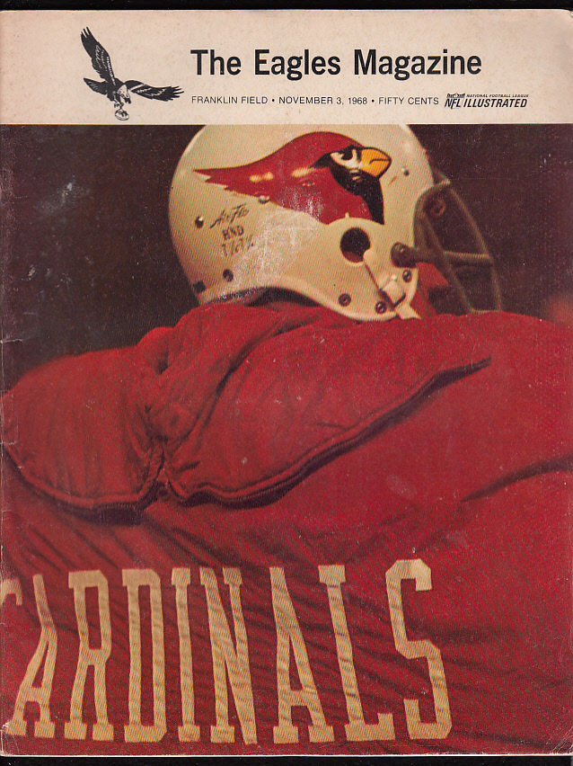 NFL Program: Philadelphia Eagles vs. St. Louis Cardinals (November 3, 1968)