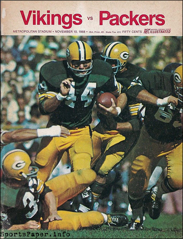 NFL Program: Minnesota Vikings vs. Green Bay Packers (November 10, 1968)