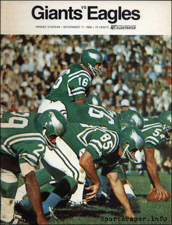 NFL Program: New York Giants vs. Philadelphia Eagles (November 17, 1968)