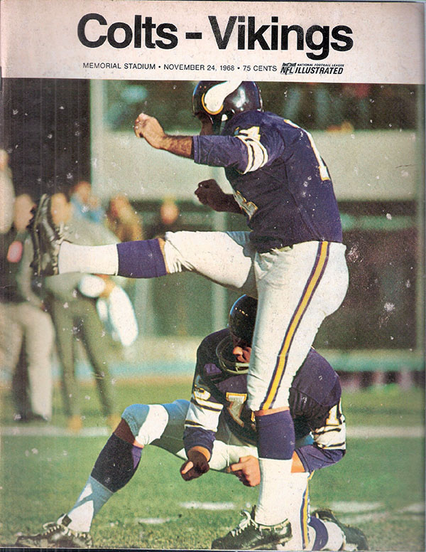 NFL Program: Baltimore Colts vs. Minnesota Vikings (November 24, 1968)