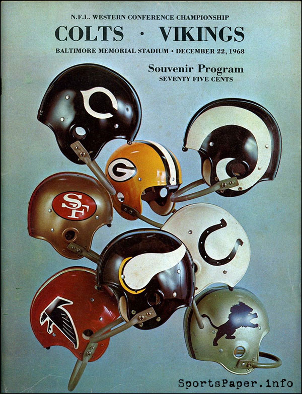 NFL Program: Baltimore Colts vs. Minnesota Vikings (December 22, 1968)