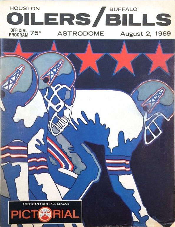 AFL Program: Houston Oilers vs. Buffalo Bills (August 2, 1969)