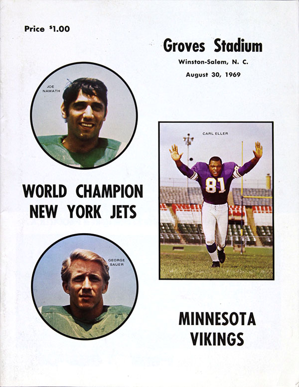 AFL Program: New York Jets vs. Minnesota Vikings (August 30, 1969)