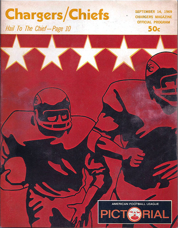 AFL Program: San Diego Chargers vs. Kansas City Chiefs (September 14, 1969)