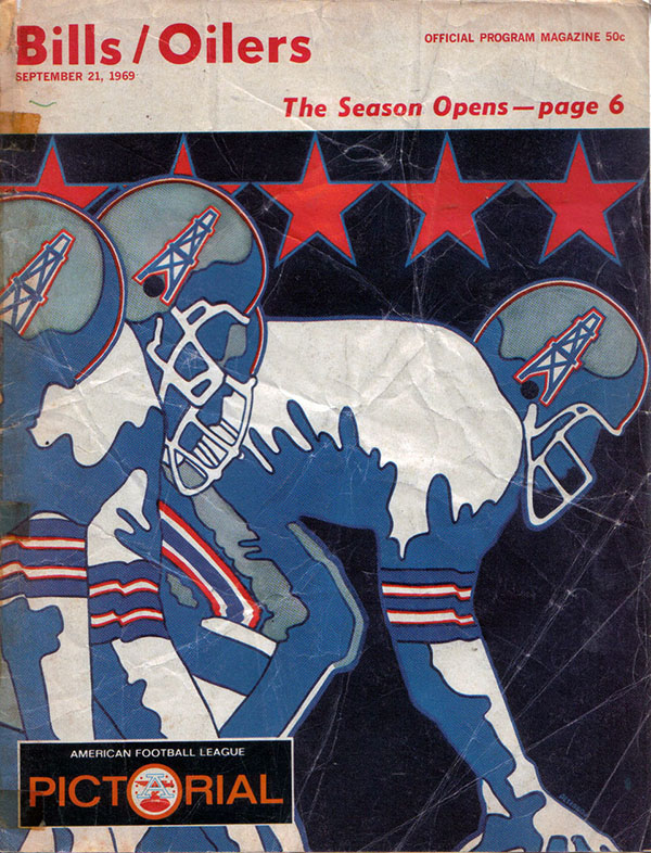 AFL Program: Buffalo Bills vs. Houston Oilers (September 21, 1969)