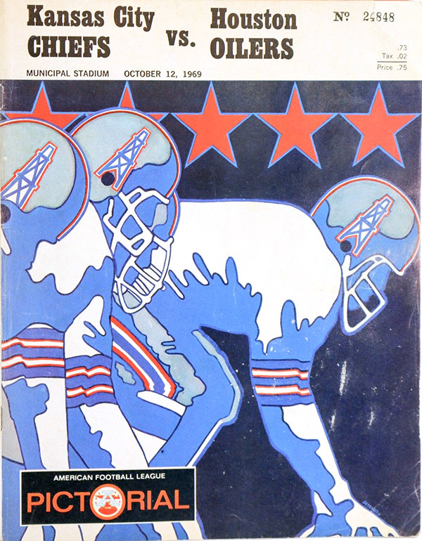 AFL Program: Kansas City Chiefs vs. Houston Oilers (October 12, 1969)