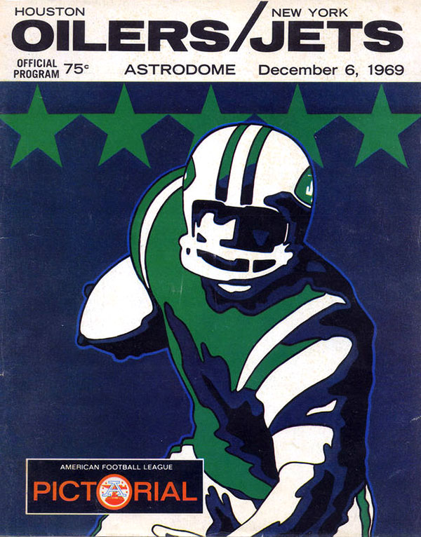 AFL Program: Houston Oilers vs. New York Jets (December 6, 1969)