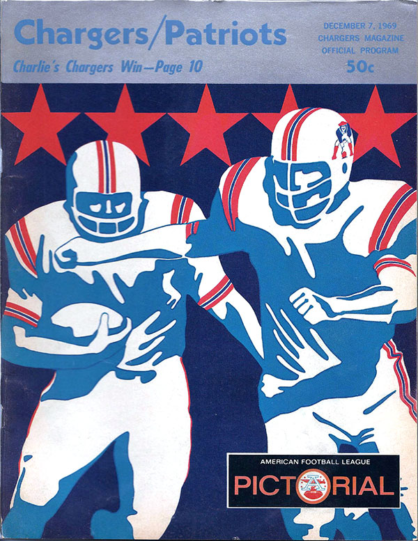 AFL Program: San Diego Chargers vs. Boston Patriots (December 7, 1969)