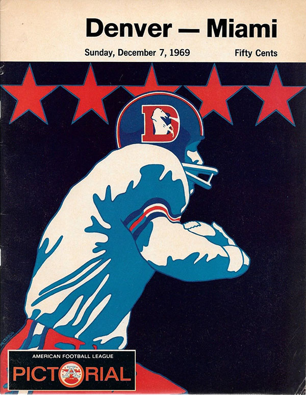 AFL Program: Miami Dolphins vs. Denver Broncos (December 7, 1969)