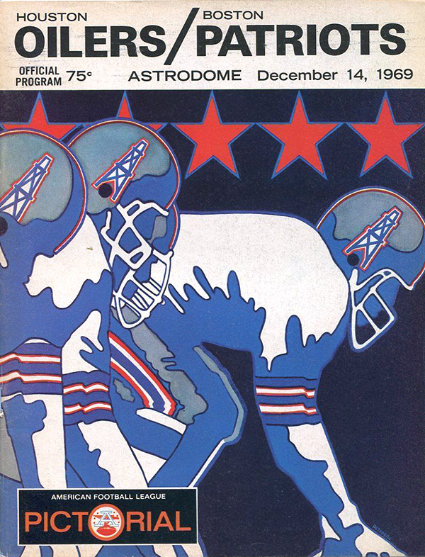 NFL Program: Houston Oilers vs. Boston Patriots (December 14, 1969)