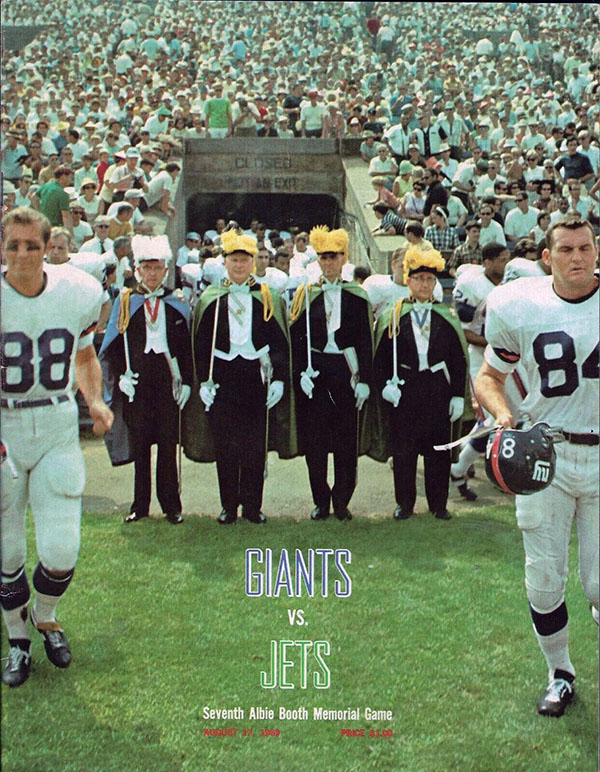 NFL Program: New York Giants vs. New York Jets (August 17, 1969)