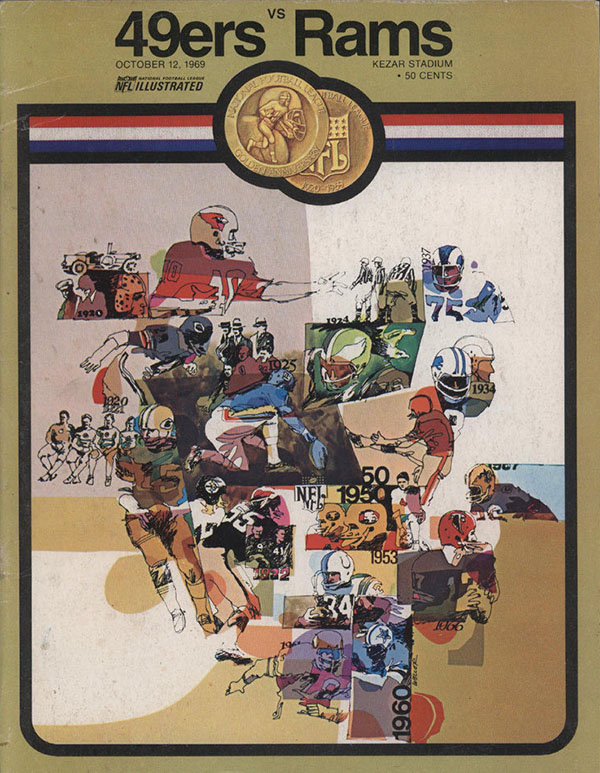 NFL Program: San Francisco 49ers vs. Los Angeles Rams (October 12, 1969)