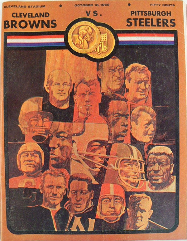 NFL Program: Cleveland Browns vs. Pittsburgh Steelers (October 18, 1969)