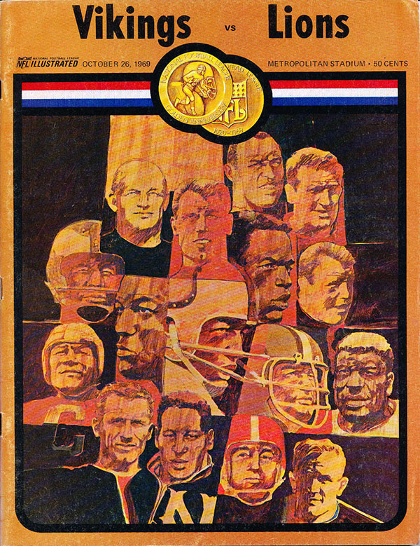 NFL Program: Minnesota Vikings vs. Detroit Lions (October 26, 1969)