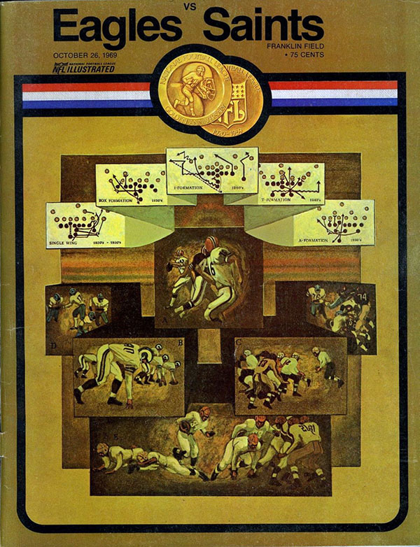 NFL Program: Philadelphia Eagles vs. New Orleans Saints (October 26, 1969)