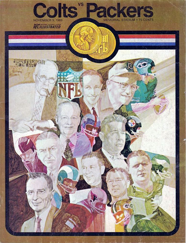 NFL Program: Baltimore Colts vs. Green Bay Packers (November 9, 1969)