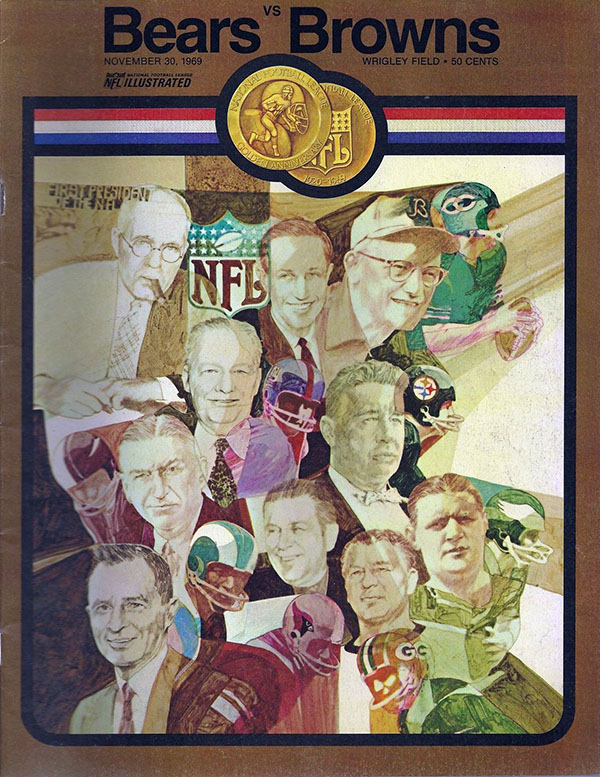 NFL Program: Chicago Bears vs. Cleveland Browns (November 30, 1969)