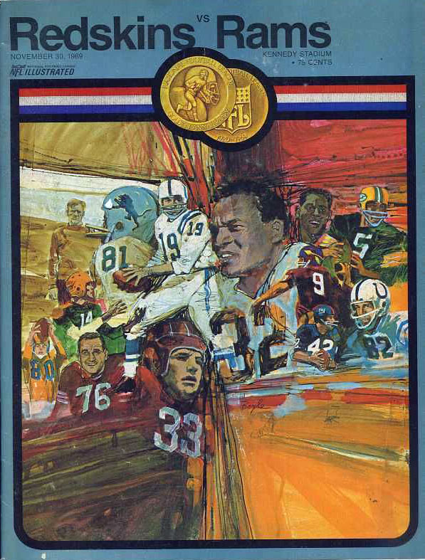 NFL Program: Washington Redskins vs. Los Angeles Rams (November 30, 1969)