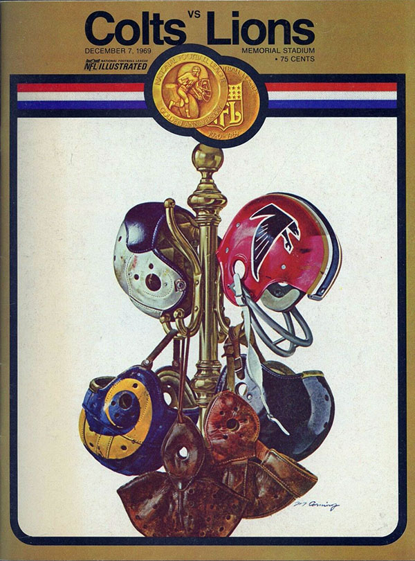 NFL Program: Baltimore Colts vs. Detroit Lions (December 7, 1969)