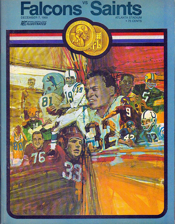 NFL Program: Atlanta Falcons vs. New Orleans Saints (December 7, 1969)