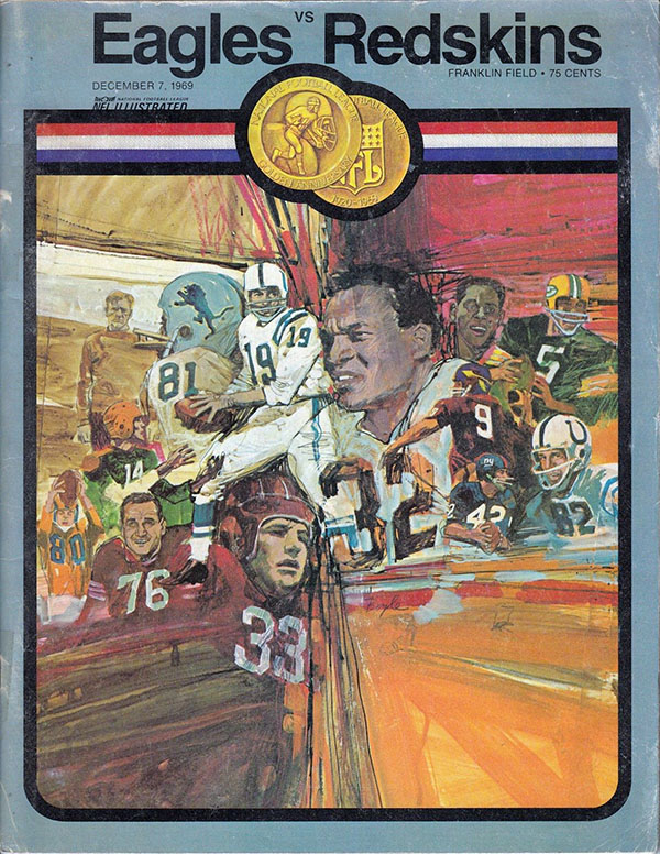 NFL Program: Philadelphia Eagles vs. Washington Redskins (December 7, 1969)