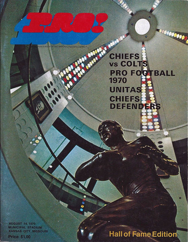 NFL Program: Kansas City Chiefs vs. Baltimore Colts (August 14, 1970)