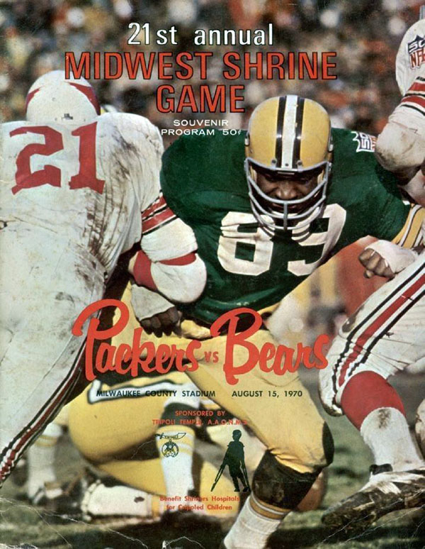 NFL Program: Green Bay Packers vs. Chicago Bears (August 15, 1970)